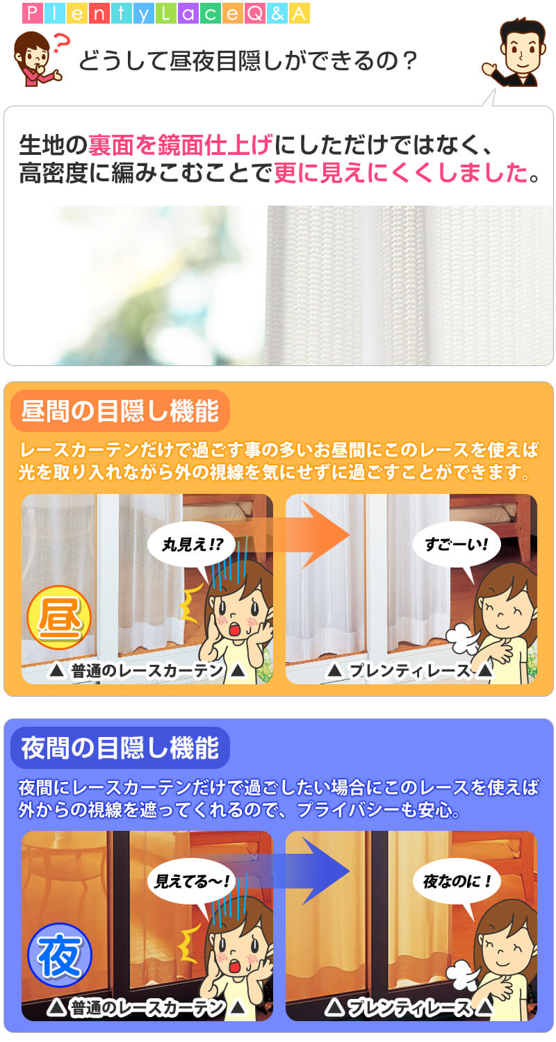 どうしてプレンティレースは昼夜目隠しができるの?その疑問にお答えします。