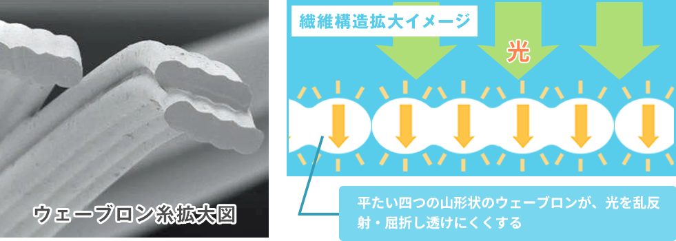 昼間、外からお部屋を見た場合と夜間、外からお部屋を見た場合
