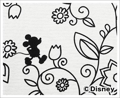 モノトーンカラーのミッキー ミニーをデザインした遮光カーテン Disney Monotone ディズニーモノトーン カーテン通販 くれない本店