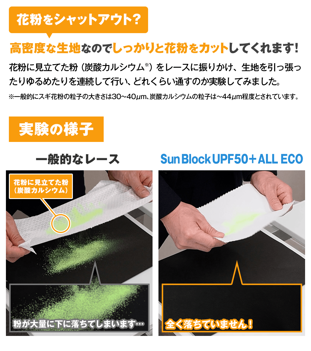 花粉実験動画