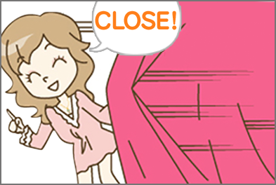 カーテンClose
