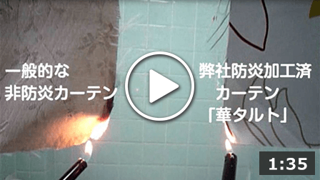防炎実験 華タルト
