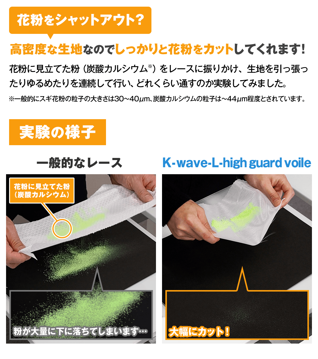 花粉実験動画