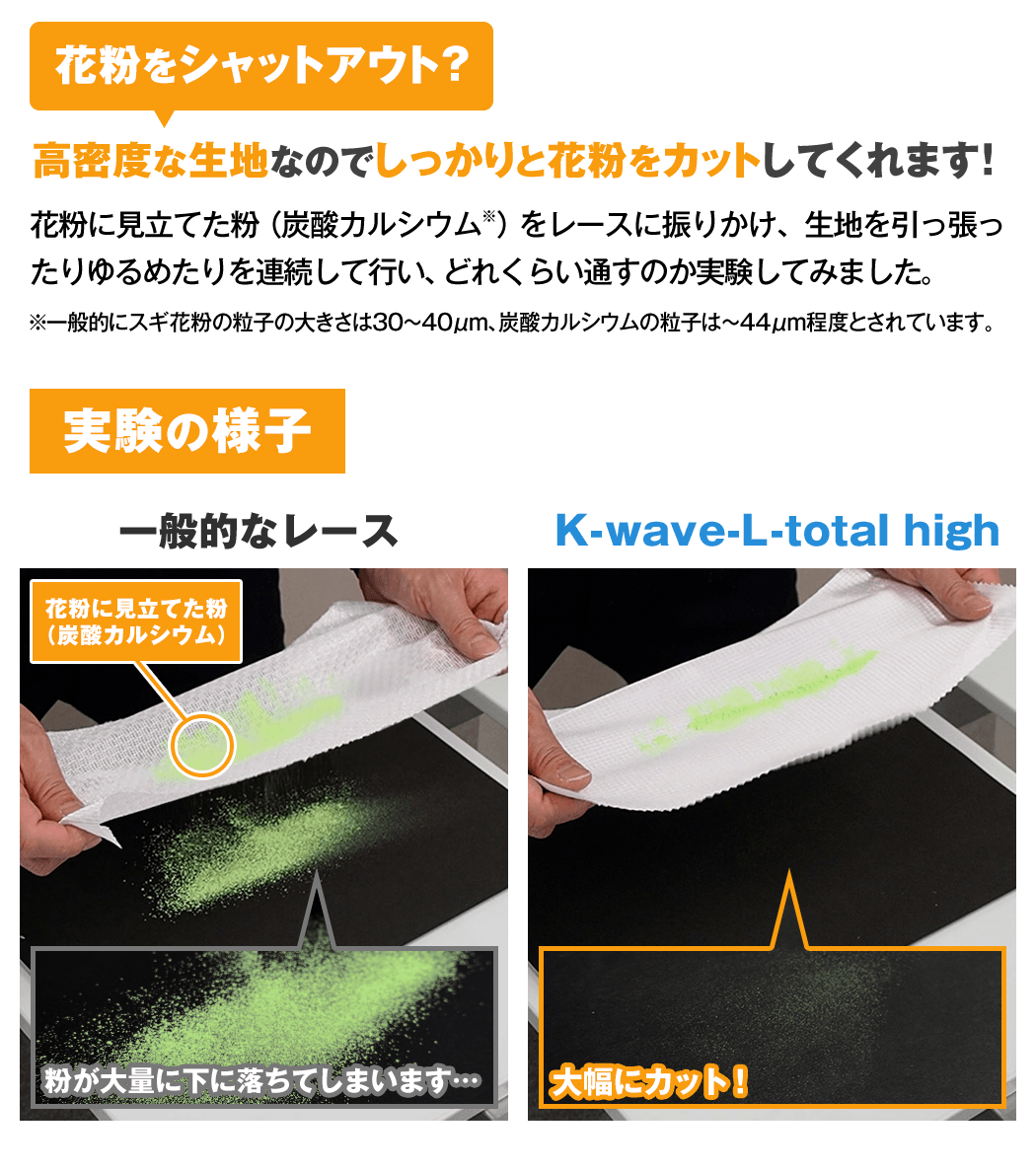 一日中安心の目隠しミラーレースカーテン「K-wave-L-total high